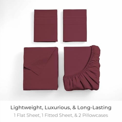 Σετ σεντονιών - 4 τεμάχια Iconic Collection Bedding - Πολυτελή ξενοδοχεία, εξαιρετικά μαλακά, 1