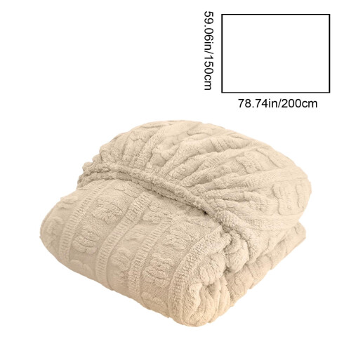 Fall/Winter Milk-Wool Figured Fitted Sheet Thickened Mattress Protector For Mattresses FullCoverage Thermal Bed Cover 2