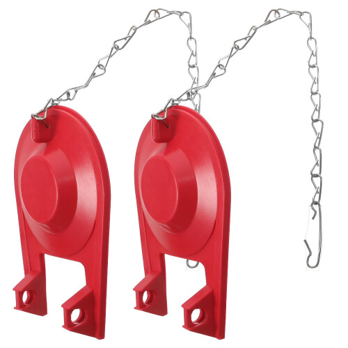 Vervangende toiletklep 3 inch rood 1