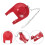 Vervangende toiletklep 3 inch rood 3