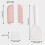 Pink risspatelholder med autoåbnende base, 18 cm 3