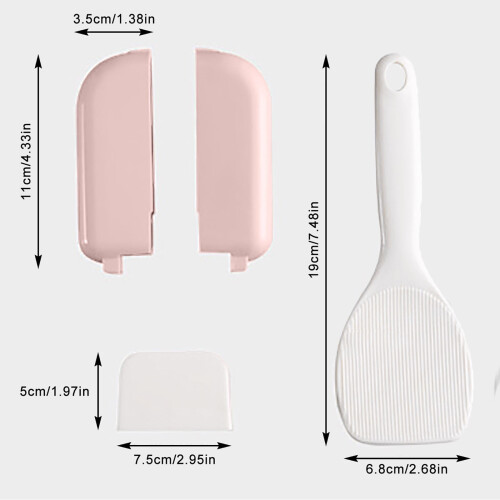 Pink risspatelholder med autoåbnende base, 18 cm 2