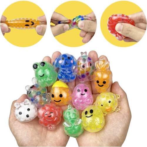 Mini påskestressbolde – 24 stk., forårstema 2