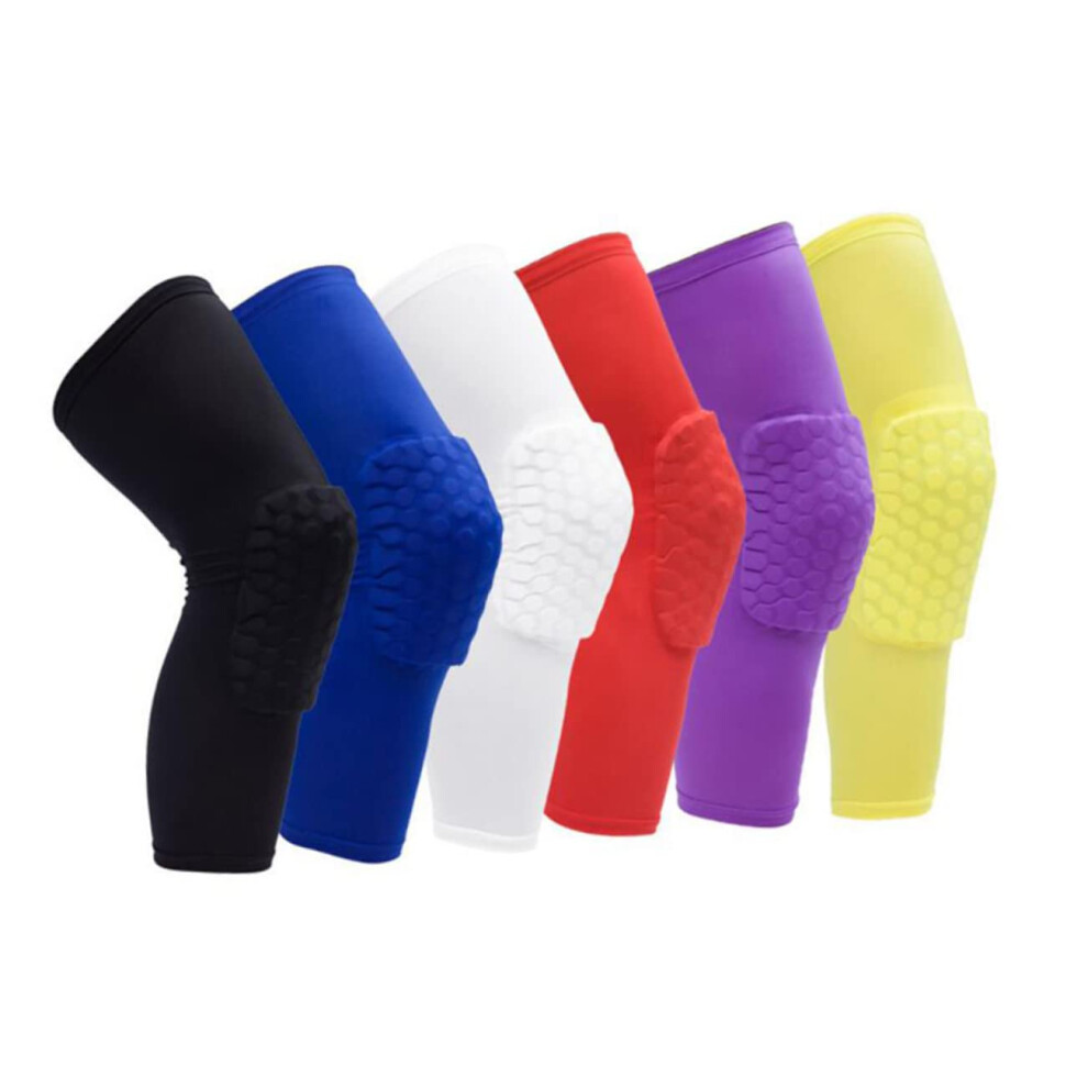Breathable Honeycomb Knee Brace with Impact Cushioning, Lightweight Compression Sleeve for Sports