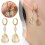 Lymphatic Drainage Ear Studs Dangle Earrings B19C T7A2 4