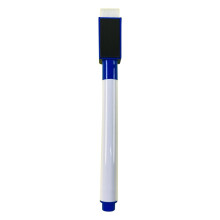 Markery magnetyczne do tablic suchościeralnych, niebieskie, 6 szt., 2 ml, z gumkami