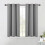 Silver Grey Blackout Curtain Panels with Grommet Top, 1