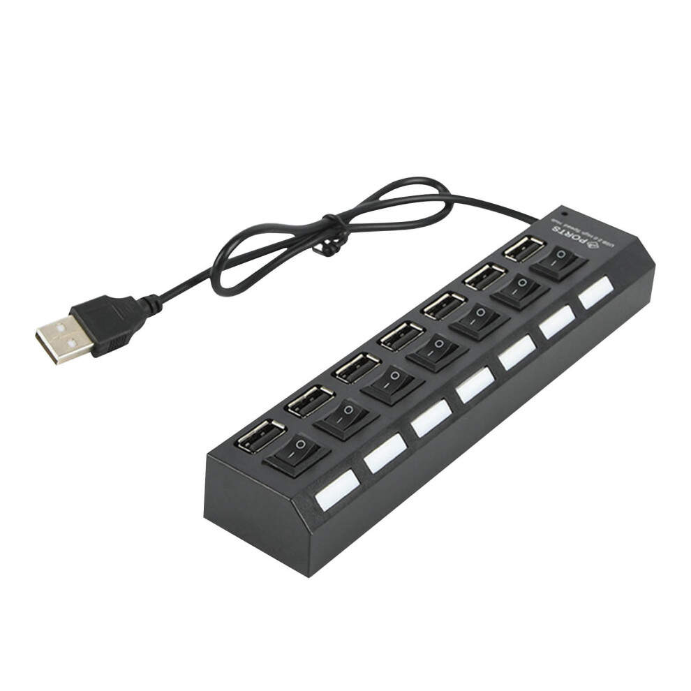 Usb 2.0 Hub 7-Port With Individual Switches 9097180949374