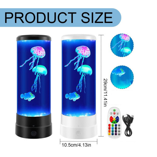 Λάμπα LED με λάβα σε σχήμα μέδουσας για επιτραπέζιο χώρο – Τροφοδοτείται από USB, 2