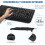 Conjunto de teclado e mouse com fio, ergonômico e de tamanho normal. 2