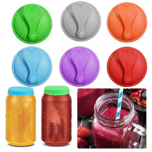 1/6 piezas de tapas de silicona para latas de refresco, reutilizables, para conservar la frescura de cerveza y Coca-Cola.