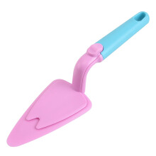 Pelle à gâteau amovible et facile à pousser en PS, outil de cuisson, pelle à pizza pour fêtes (rose)