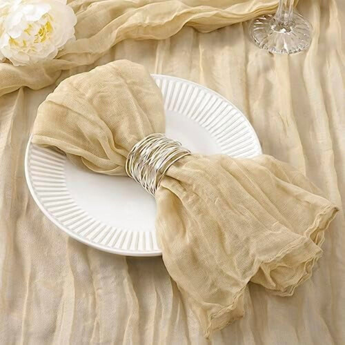 Χαρτοπετσέτες Campsite Green Cheesecloth 21x21" (12 τεμάχια)