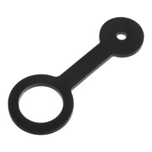 1Pcs Black Silicone Rv Shower Door Latch Strap for Bathroom Use Waterproof Security Protection