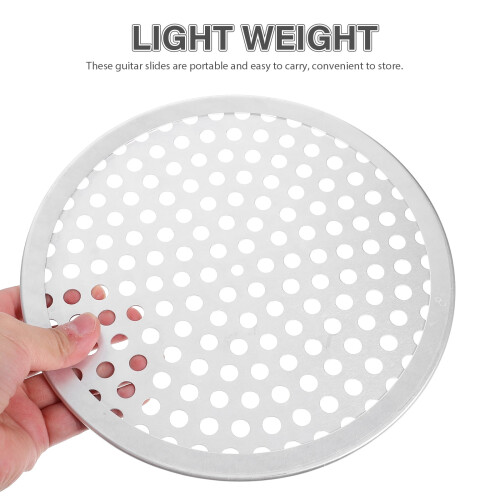 Minkissy Pizzablech mit Löchern, Backform aus Aluminiumlegierung, wärmeableitendes Material, 1 Stück 2