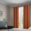 Cortinas térmicas vermelhas de Natal com bloqueio de luz, 42x84 polegadas (107x213 cm). 2