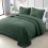 Ensemble de couette Queen avec 2 taies d'oreiller, en microfibre légère 1