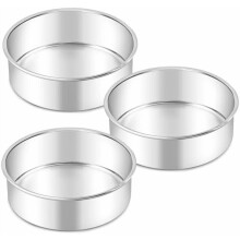 6 inch Stainless Steel Round Cake Pans Set of 3