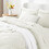 Ensemble de couette 7 pièces pour lit double, bleu clair 3