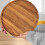 Trä Lazy Susan serveringsfat 30 cm runt 5