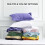 Deep Purple Queen Quilt Set 3-Piece Lightweight Polyester 5