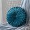 Round Velvet Floor Pillow 35cm Navy Blue 5