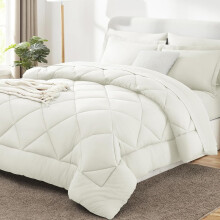 Juego de edredón Twin XL negro – Juego de cama de 5 piezas en una bolsa para dormitorios universitarios, ropa de cama suave para todas las