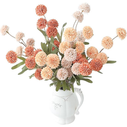 Mini Crisântemos de seda sintética bege Floroom (5 peças)