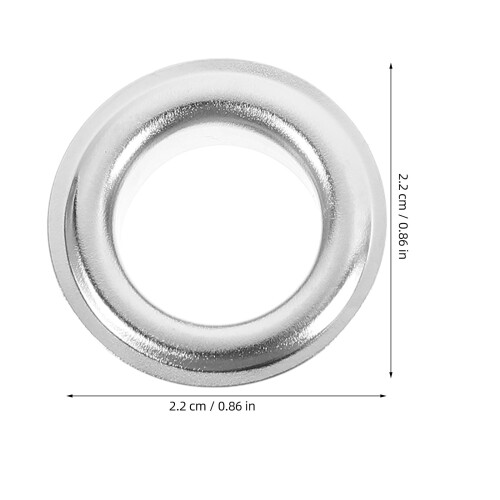 Sada kovových priechodiek okrúhla 12 mm 200 ks 1