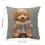 Polyester kussensloop met kattenmotief, 45x45 cm 3