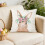 Housse de coussin décorative à motif lapin de Pâques pour canapé 4