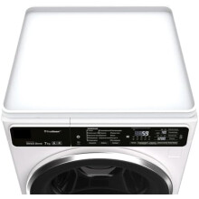 Housse pour machine à laver 68,5 x 68,5 cm, tapis de protection en caoutchouc antidérapant, imperméable et lavable pour laveuse/sécheuse à