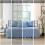 Daybed Cover Set Luxe Double-Sided Quilting Blue 5-Piece 2