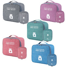 Borsa di pronto soccorso Kit di pronto soccorso Borsa medica vuota Borsa per traumi rossa per campeggio, borsa per ferite in tessuto Oxford