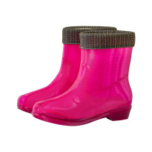 Damen-Regenstiefel, knöchelhoch, wasserdicht, nicht für den Alltag geeignet, kurze Regenstiefel mit weitem Schaft, ideal für Gartenarbeit,