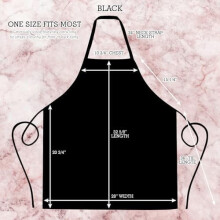 Chef Apron Waterproof Black 12-Pack