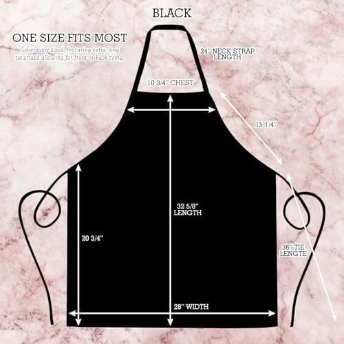 Chef Apron Waterproof Black 12-Pack