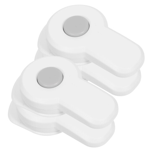 Homoyoyo4-Pack Λευκή κλειδαριά φούρνου ασφαλείας για ντουλάπια κουζίνας, εύκολη
