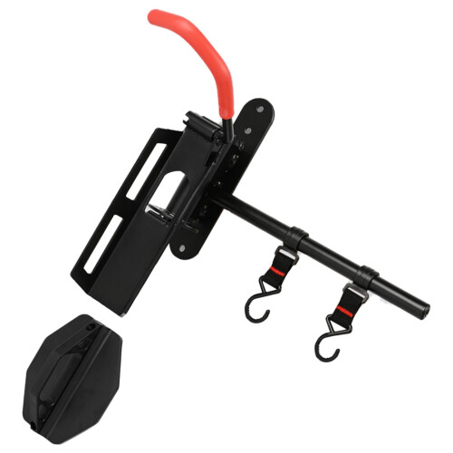 Vertical Bike Wall Mount Rack, Rustproof Metal Storage Bracket with Hooks, Space Saving for Garage 2