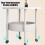 Modern Double-Layer Plastic End Table with Storage – Easy Assembly, Compact Design for Bedroom/Office/Living Room (White) 8