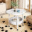 Modern Double-Layer Plastic End Table with Storage – Easy Assembly, Compact Design for Bedroom/Office/Living Room (White) 1