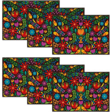 Mexikanische Platzsets, 6er-Set, 30 x 45 cm