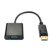 FHD DisplayPort to VGA Adapter Cable For 1080P with Finish TS. Black P8S1.