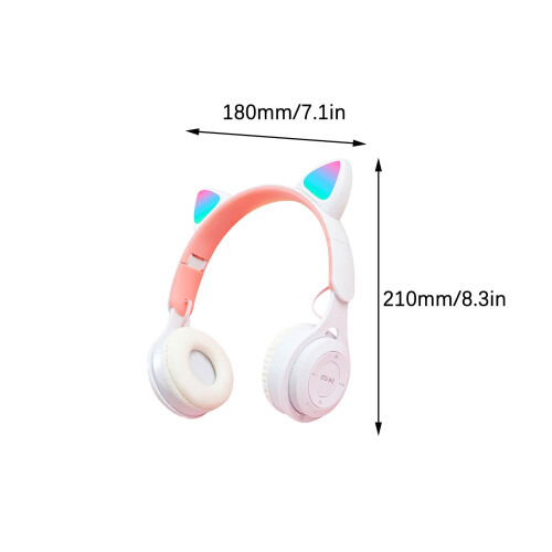 Ασύρματα ακουστικά Bluetooth για αυτιά γάτας για παιδιά και ενήλικες, ελαφριά 2