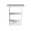 White Small Bedside Table, Mini Coffee Table, Sofa Side Table, Compact Bedroom Cabinet, Space-Saving PVC Storage Organizer, 1 Piece 2