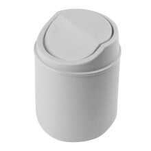 Mini desktop trash can with lid plastic 1 piece