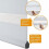 Cortina Zebra sem fio 16x47 polegadas branca 3