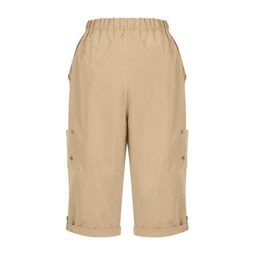Γυναικείο παντελόνι Cargo 7/8 – Ελαφρύ Twill, με κορδόνι στη μέση, πολλαπλές τσέπες, 2