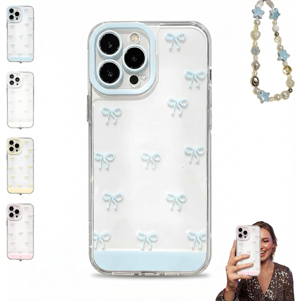 Vibrant Led Bowknot Phone Case With Incoming Call Flash, Raised BezelâCompatible With Iphone 11Â17 Pro/Pro Max (Blue) Blue 9418476417092
