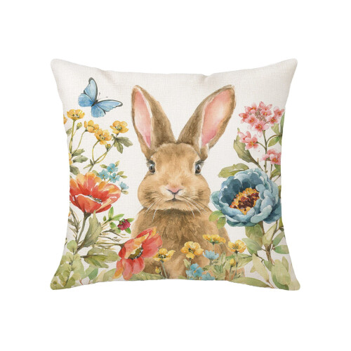 Housse de coussin lapin de Pâques pour canapé, fauteuil, salon 1